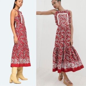 Sea New York Theodora paisley apron dress